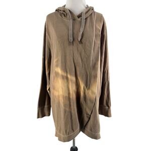 Old Navy Women's Maternity Brown Tie Dye Long Sleeve Hoodie Size XL